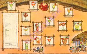 Butlin's Beachcomber Bar, UK 1960s Cocktail Menu