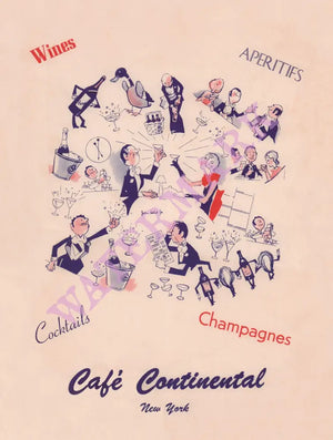 Café Continental, New York 1950s John Held Jr Cover 