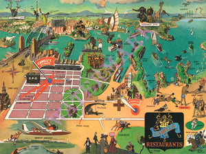 Cahill's, Sydney 1970s Menu Art