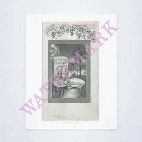 Cameron House, Wisconsin, Thanksgving Dinner 1881 Vintage Menu