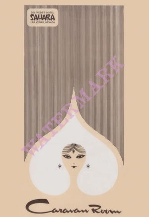Caravan Room, Sahara Hotel, Las Vegas 1980s | Vintage Menu Art - cover