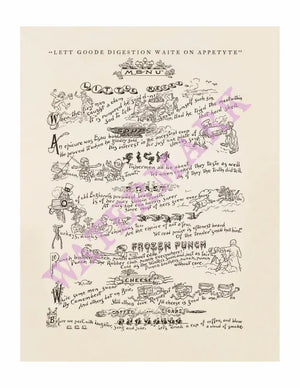 Thanksgiving Dinner Boston 1901