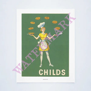  Childs, New York, 1951 Vintage Menu
