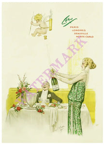 Ciro, Paris 1923 Menu art