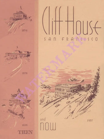 Cliff House, San Francisco, 1940 Menu Art