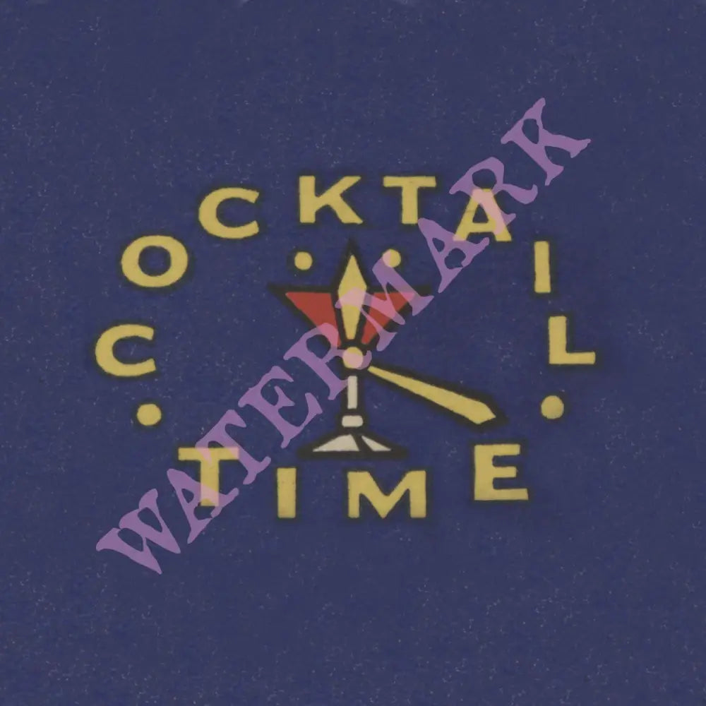 Cocktail Time, Caterer's Long Beach CA 1930s