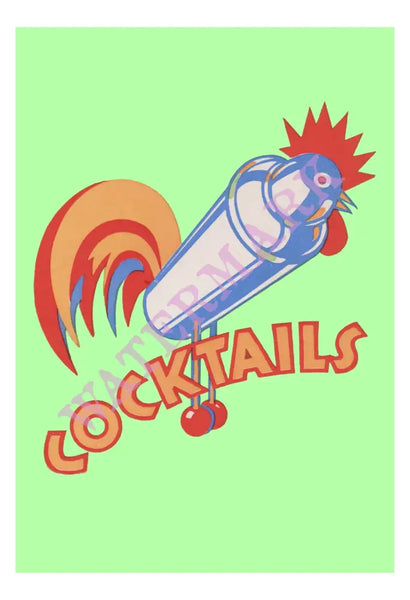 Cocktails 1930s | Vintage Menu Art - cover