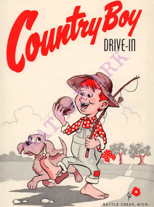 Country Boy Drive-In, Battle Creek MI 1950s
