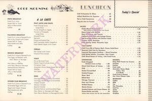 Deep Well Inn, Palm Springs 1950s | Vintage Menu Art – food