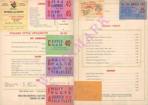 Dixieland - C'est Bon, Knoxville 1970s menu