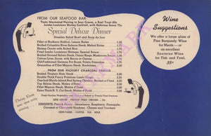 Dresden Room, Los Feliz 1950s Menu