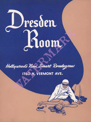 Dresden Room, Los Feliz 1950s mENU aRT