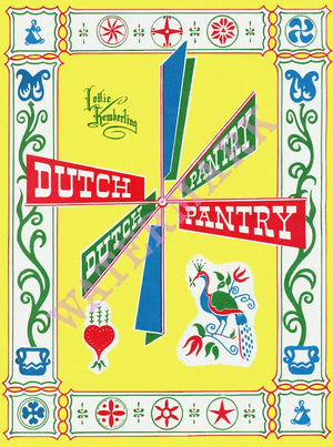 Dutch Pantry, Pennsylvania 1958 Menu Art