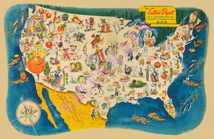 Eater's Digest, 1945. 11x17" Place mat