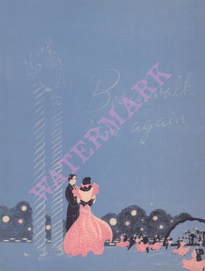 Edgewater Beach Resort, Chicago 1947 Menu Art