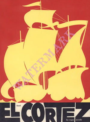 El Cortez (Galleon), Las Vegas 1950s Menu Art