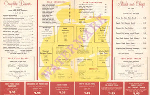 El Cortez (Galleon), Las Vegas 1950s Menu