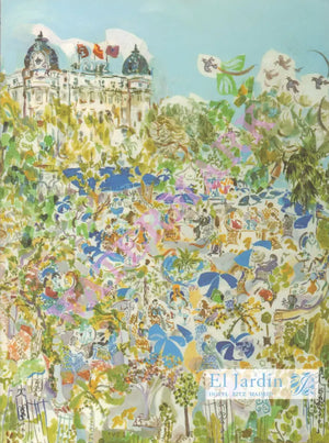 El Jardin Hotel Ritz, Madrid 2000s Menu Art