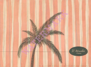 El Mirador, Palm Springs 1960s Menu Design