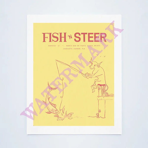 Fish 'N Steer, Charlotte Harbor, Florida 1960s