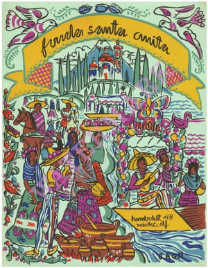 Fonda Santa Anita, Mexico 1960 Menu Art