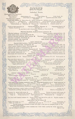 Grand Central Terminal Restaurant 1915