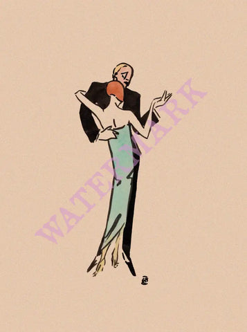 Grand Hotel Lucerne, Switzerland 1924 Menu Art
