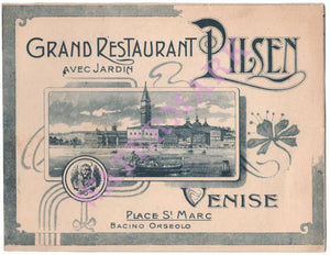 Grand Restaurant Pilsen, Venice Late 19th Century