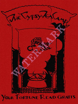 Gypsy Tea Camp, Brooklyn 1930s Menu Art
