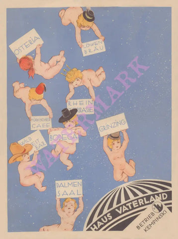 Haus Vaterland Berlin 1931 Posters Prints & Visual Artwork