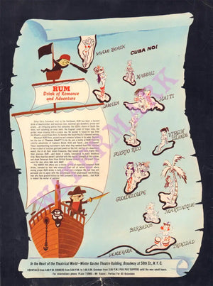 Hawaii Kai, New York 1970s Rum Map