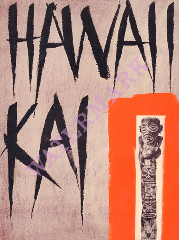 Hawaii Kai, New York 1970s Tiki Menu Art