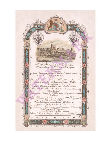 Queen Victoria Her Majesty's Dinner, Windsor Castle 1894