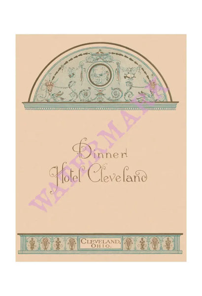 Hotel Cleveland, Cleveland 1919