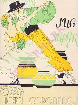Hotel Coronado Jug Supper, St Louis 1944 Menu Design