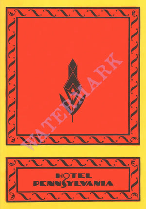 Hotel Pennsylvania, New York 1934