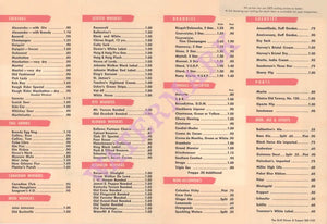 Hotel Roosevelt Rough Rider Cocktail Lounge, New York 1952 | Vintage Menu Art - cocktail menu