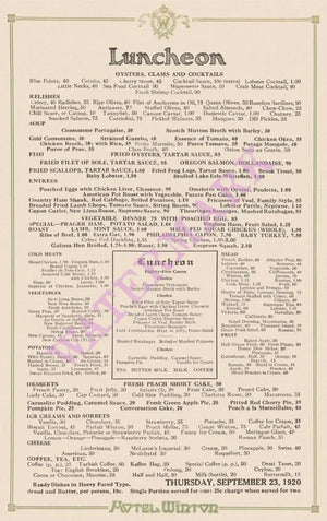 Hotel Winton, Cleveland 1920