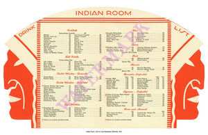 Indian Room, Chic-N-Coop Restaurant, Montreal, 1950