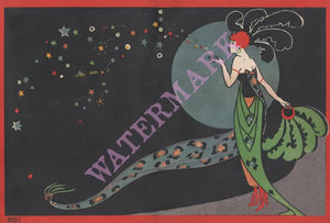 J Lyons Popular State Cafe, Manchester, New Year's Eve 1920 Menu Art