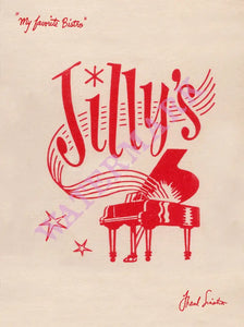 Jilly's Matchbook Art, New York 1960s 