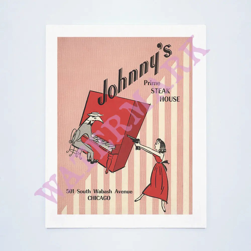 "Shoot the Piano Player" - Johnny's Prime Steak House, Chicago 1960