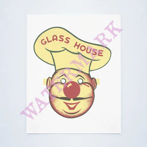 Kid's Menu Glass House Restaurant 1950s