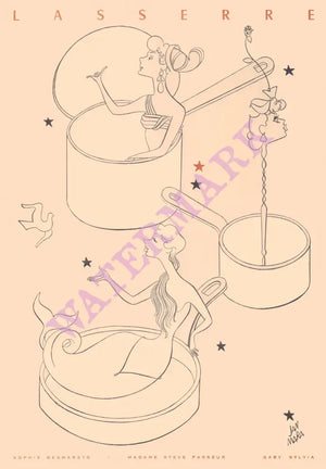 Lasserre, Paris 1954 | Vintage Menu Art - cover