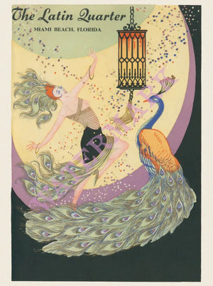 Latin Quarter, Miami Beach 1944/45 Menu Art