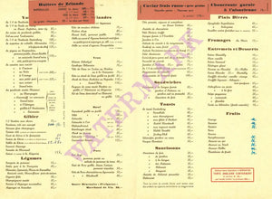 Le Canterbury Brussels Racetrack by Jean Droit Menu Art 1990s Posters Prints & Visual Artwork