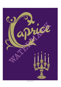 Le Caprice, London, 1973 Vintage Menu Print