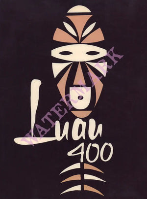 Luau 400, New York 1960s TIKI MENU ART DESIGN
