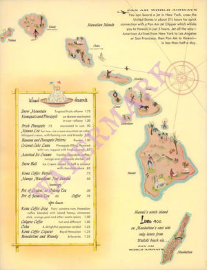 Luau 400, New York 1960s TIKI MENU