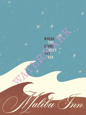 Malibu Inn, Malibu 1964 Menu Art